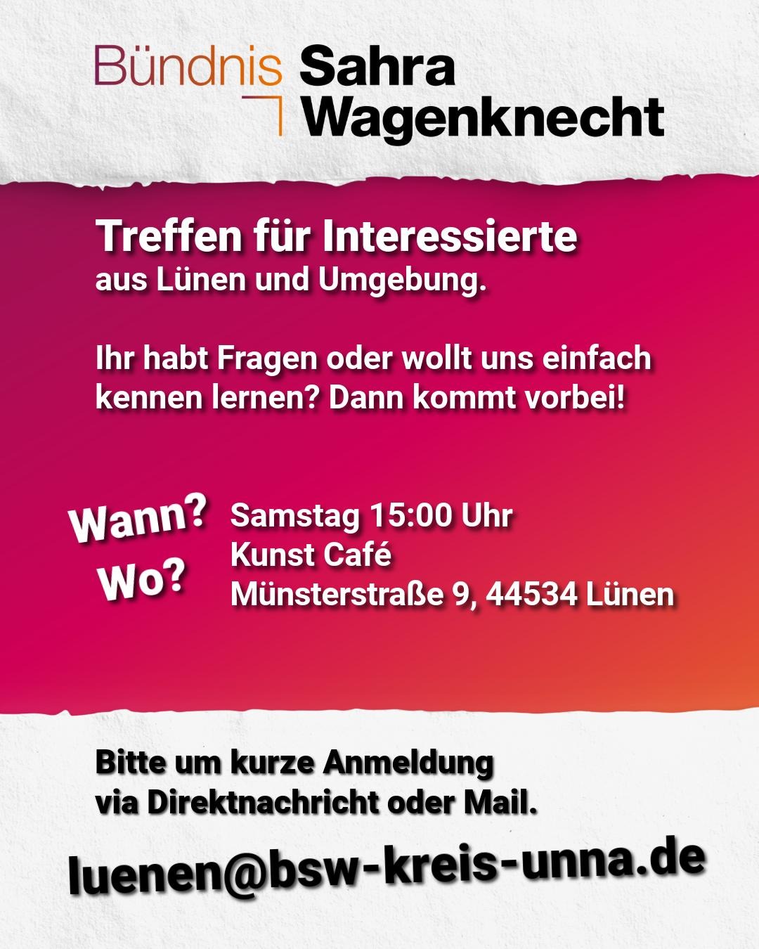 Offener Stammtisch des BSW Lünen